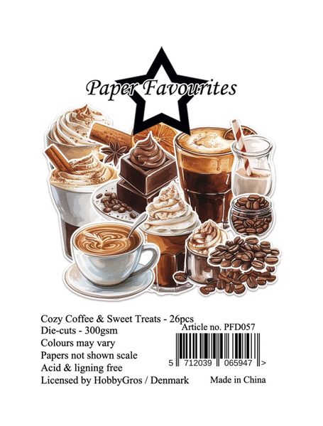 Die-Cuts A7 Cozy Coffee & Sweet Treats (26pcs)