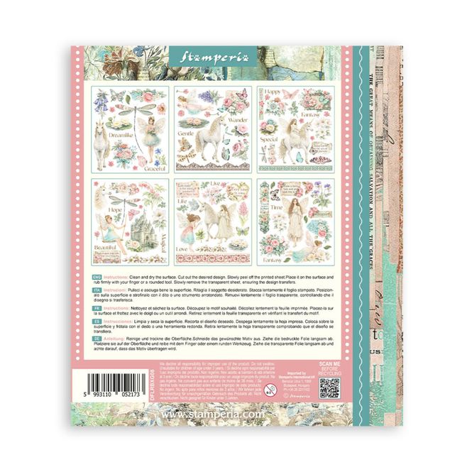 Hovedbilde Wonderland Rub-On 20,5x23cm ...