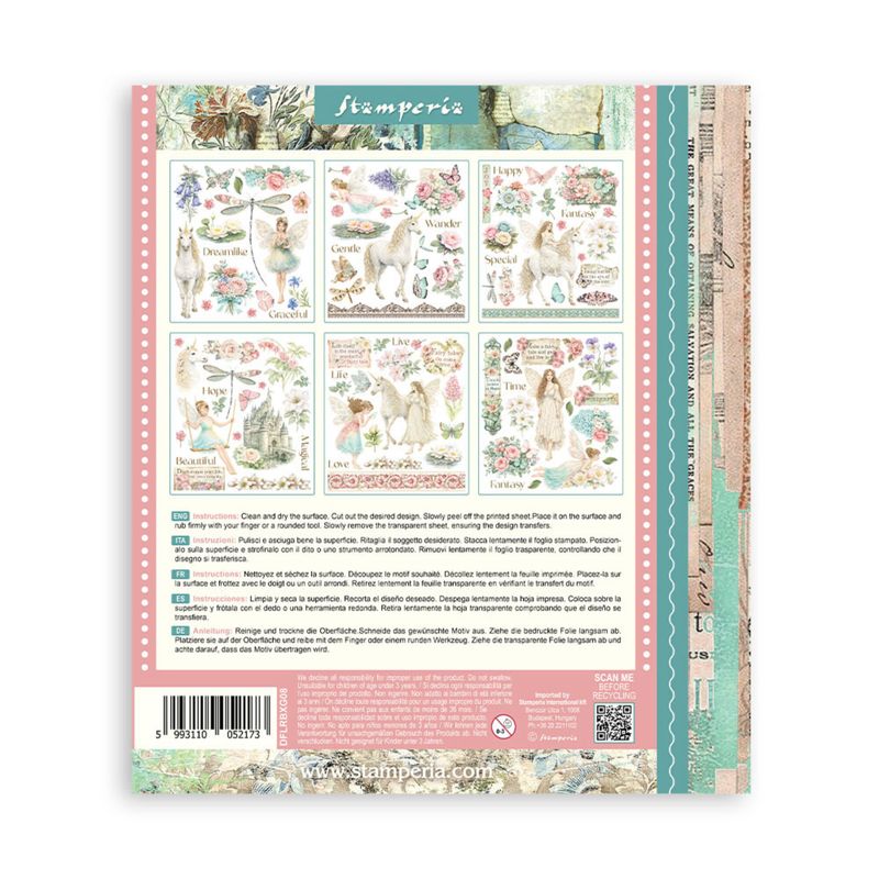 Wonderland Rub-On 20,5x23cm Assortment (6pcs)