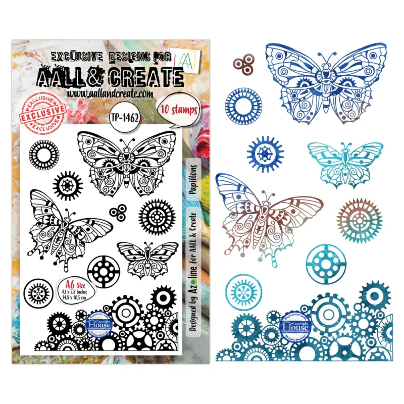TP-1462 - A6 STAMP SETS - PAPILLONS