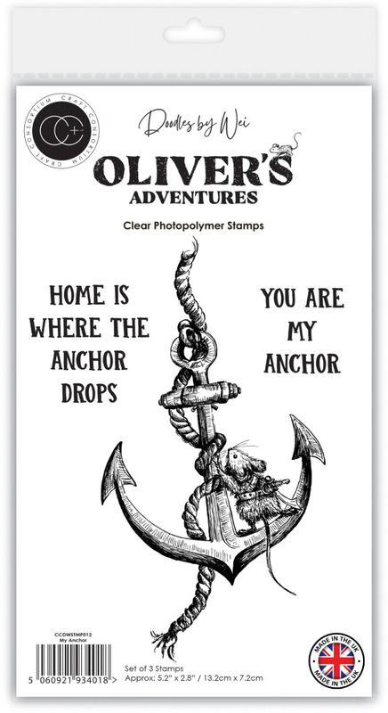 Oliver's Adventures A6 Clear Photopolymer Stamp Set Anchor 