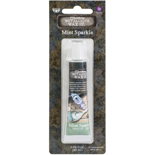 Finnabair Art Alchemy Metallique Wax .68 Fluid Ounce Mint Sparkl
