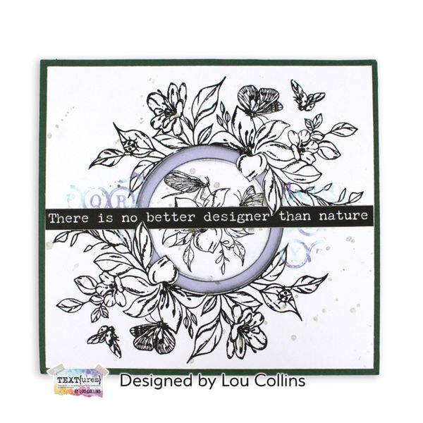 Beneath the Brambles 6x8 Inch Clear Stamp Set Floral Borders and Corners