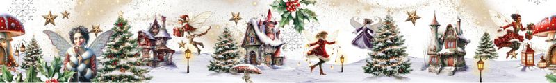 Fairy Winter Transparent Stickers on Roll 51