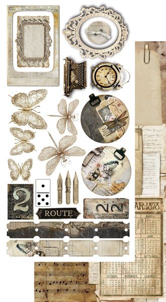 Alchemy of Art Extras to Cut In silence – 30,5&times;15 cm - 12 sheets
