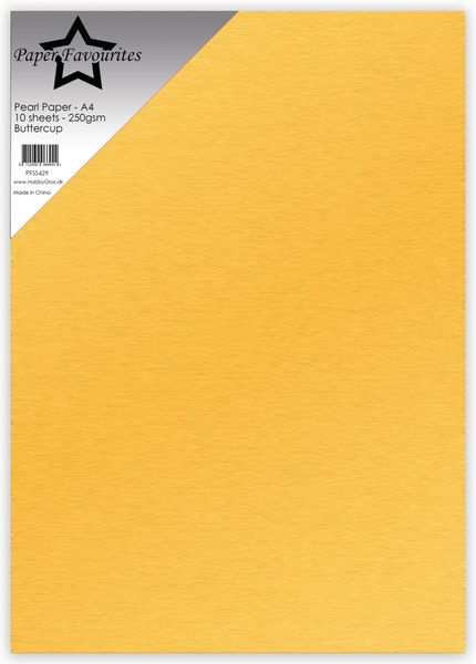 Pearl Paper A4 Buttercup 250gsm (10pcs) 