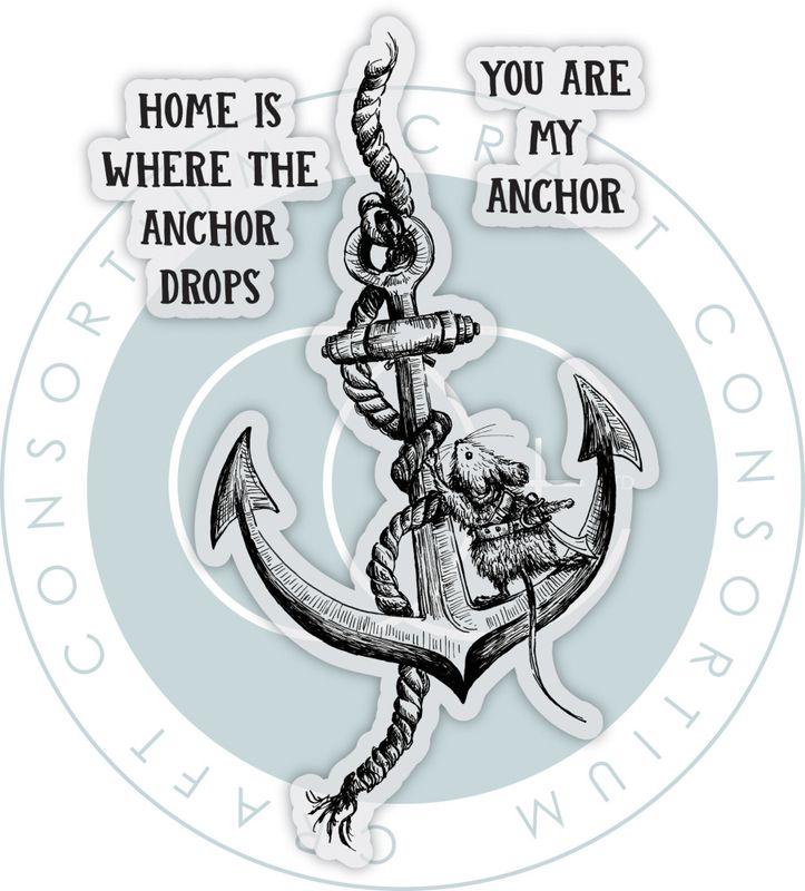 Oliver's Adventures A6 Clear Photopolymer Stamp Set Anchor 