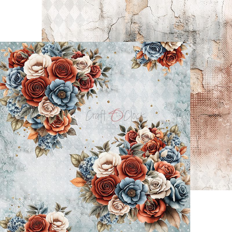 TIM E L E S S G R A C E -   a s e t o f  p a p e r s 2 0,3 x2 0,3 c m -  MIX