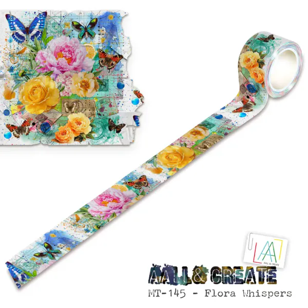 #MT-145 - WASHI TAPE - FLORA WHISPERS (LAYER-IT-UP!) 