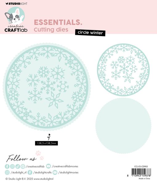 Circle Winter Essentials Cutting Die