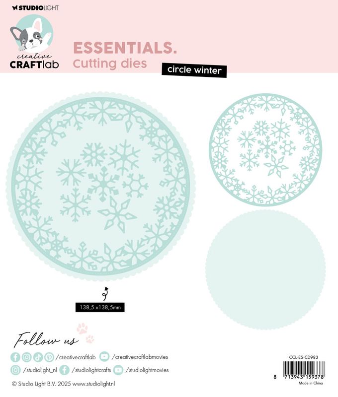 Circle Winter Essentials Cutting Die
