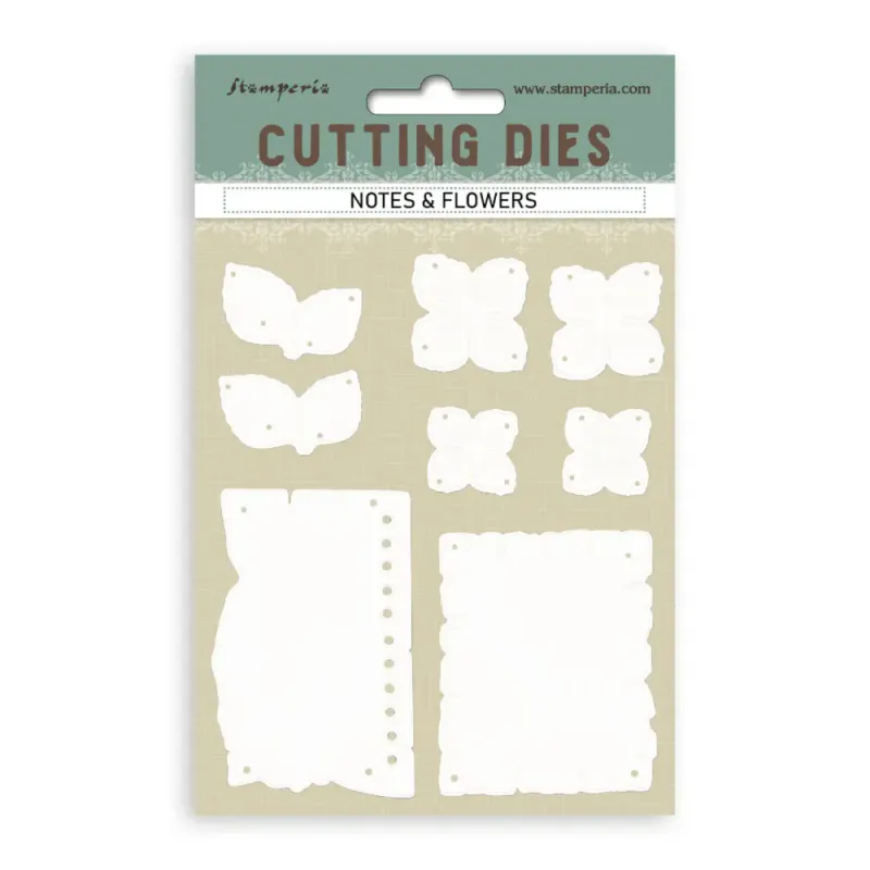 Quiet Days A6 Cutting Dies Notes and Flowers 