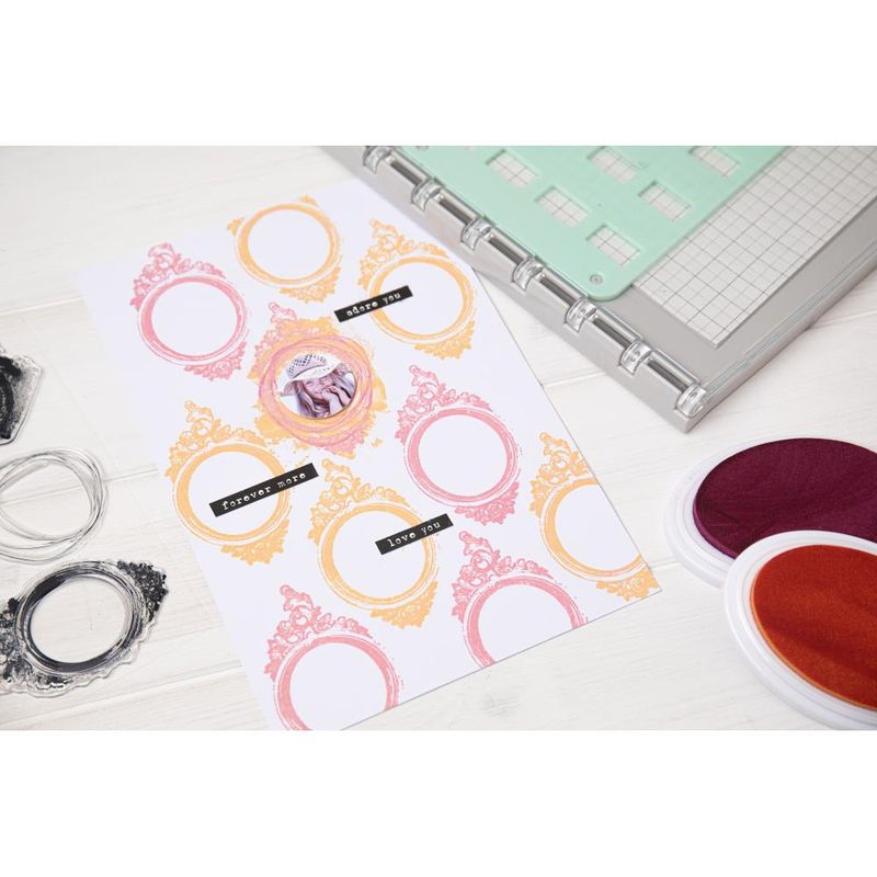 Sizzix - 49 & Market - Clear Stamp - Artsy Regal Frame