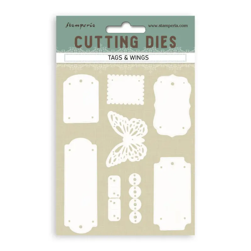Quiet Days A6 Cutting Dies Tags and Wings