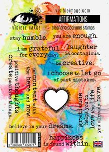 Hovedbilde Affirmations A6 Stamp Set 