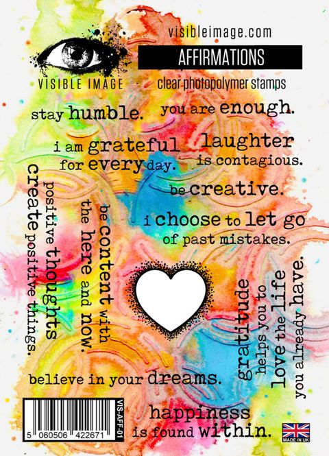 Hovedbilde Affirmations A6 Stamp Set 