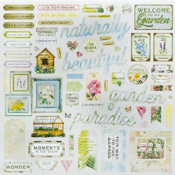 From the garden -  Chipboard set