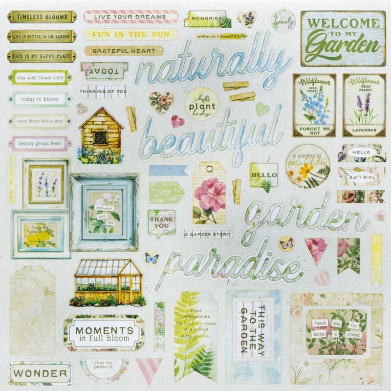 From the garden -  Chipboard set