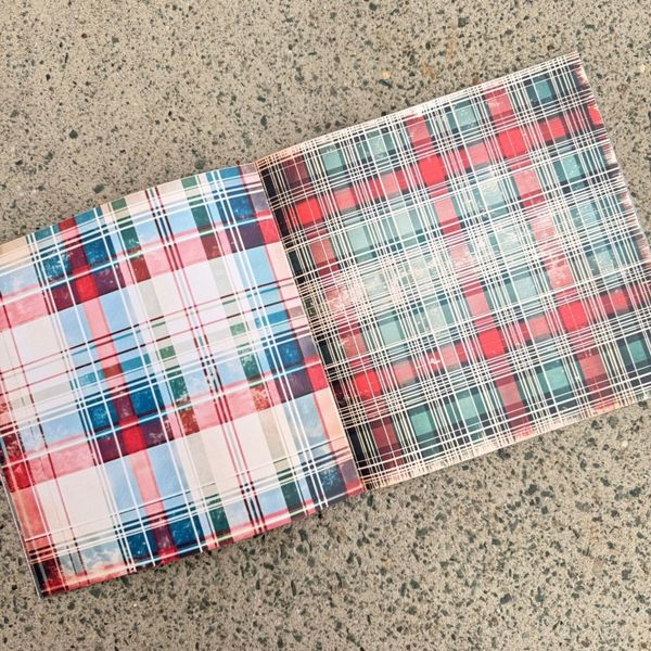Tartan Textures 8x8 Inch Paper Book 