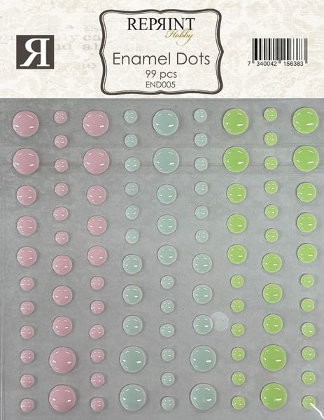 Adhesive Enamel Dots Happiness