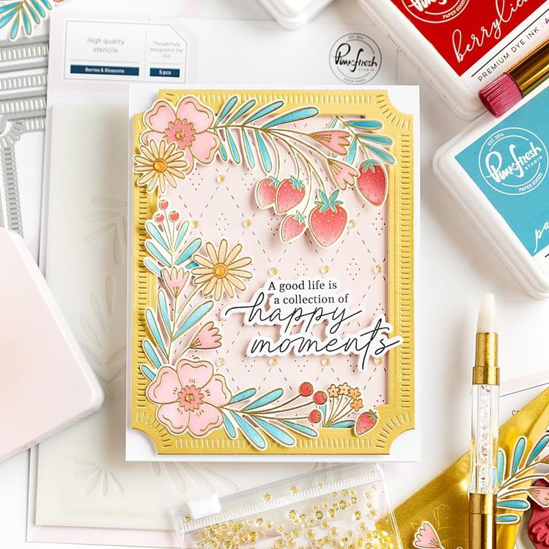 Berries & Blossoms - stempel, dies & stensil