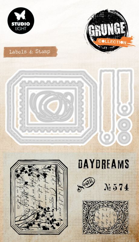 Label & Stamp Grunge Stamp & Dies