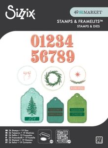 Hovedbilde Clear Stamps Set w/Framelit ...