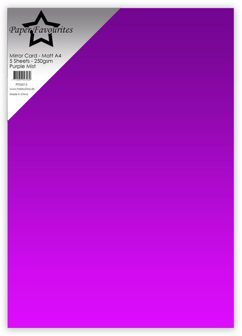 Hovedbilde Purple Mist A4 Mirror Card ...