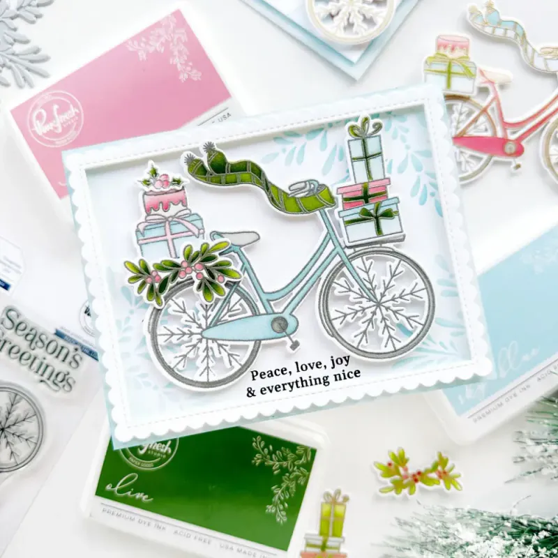 Holiday Bicycle Stamp