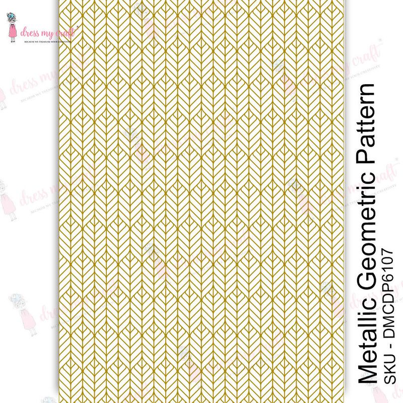 Transfer Me Metallic Geometric Pattern