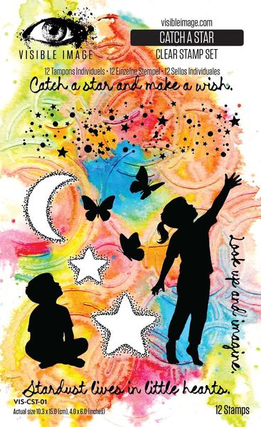 Hopes and Dreams 4x6 Inch Stamp Set Catch A Star by Mark Alexander 