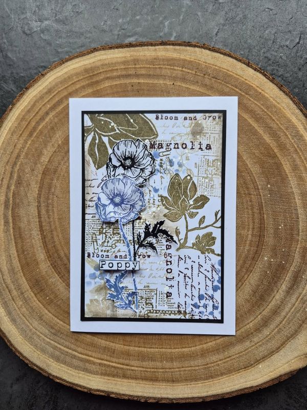 TE39 - Poppy - A6 Stamp 