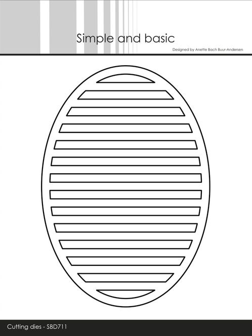 Hovedbilde Oval Horizontal Striped Panel ...