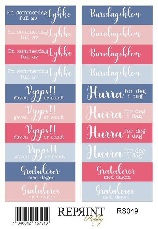 Summer Garden Norsk text - 11x16 cm