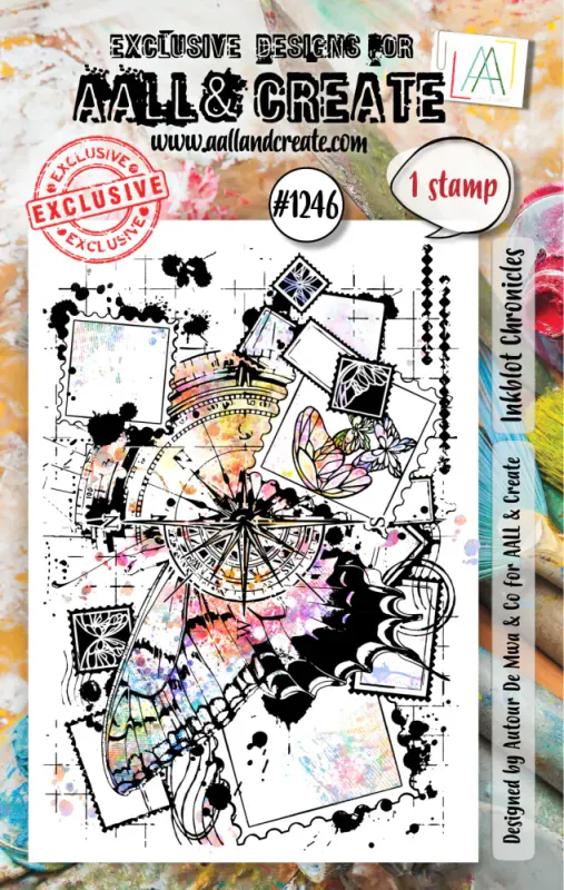 #1246 - A7 STAMP SET - INKBLOT CHRONICLES 
