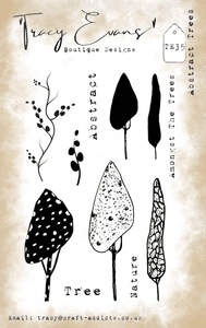 Hovedbilde Abstract Trees A6 Stamp