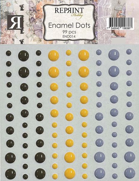 Adhesive Enamel Dots Enchanted Halloween