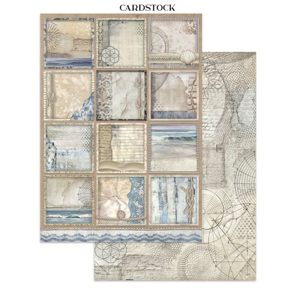 Silent Sea Junk Journal stickers, Backgrounds, Cut-Outs