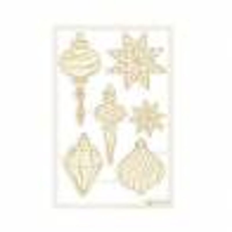 LIGHT CHIPBOARD EMBELLISHMENTS CHRISTMAS CHARM 08