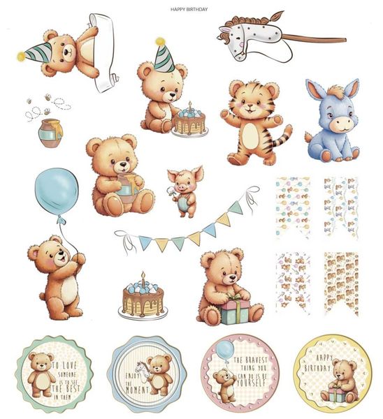 Happy Birthday Die Cuts (23pcs)