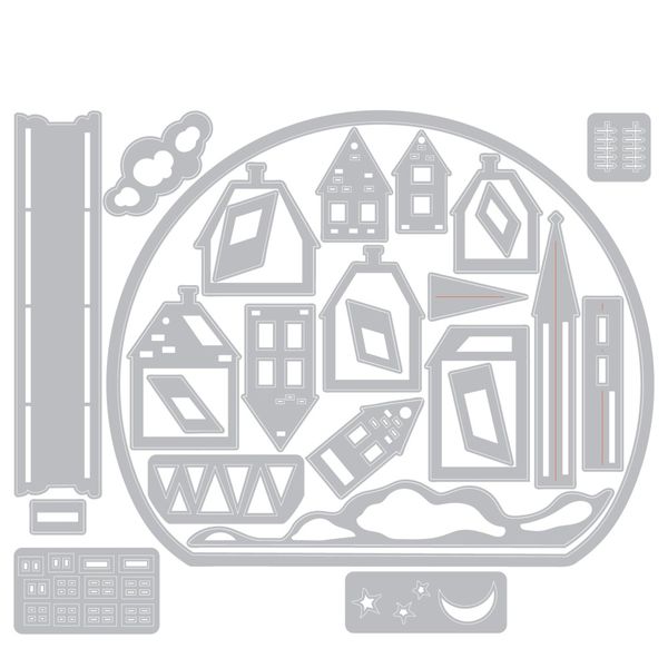 Thinlits Die by Tim Holtz Snowglobe #2 (26pcs)