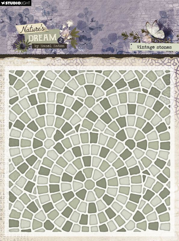 Nature's Dream 2 Embossing Folder Vintage Stones 