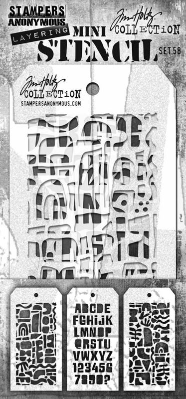 Set #58 Tim Holtz Layering Mini Stencil