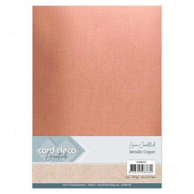 Hovedbilde Linen Cardstock - Metallic ...