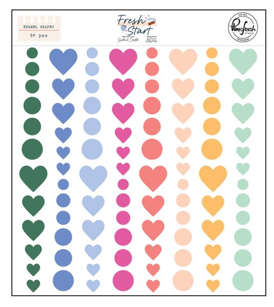 Fresh Start Enamel Shapes by Kaitlin Sheaffer 