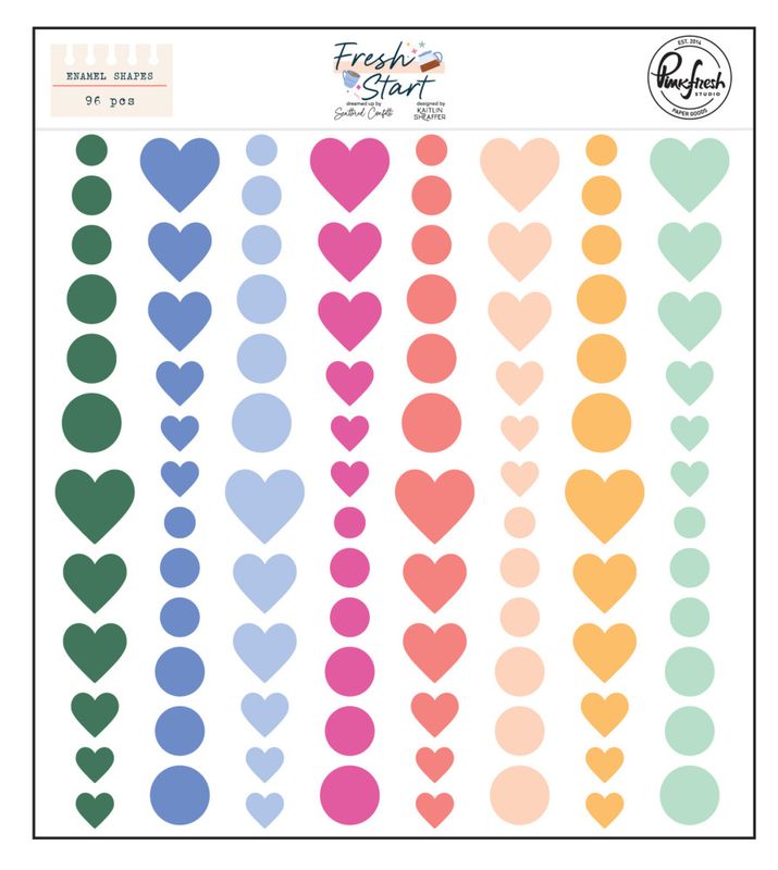 Fresh Start Enamel Shapes by Kaitlin Sheaffer 