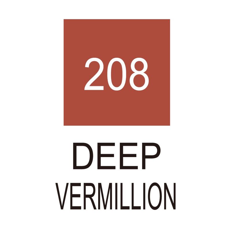ZIG Clean Color Real Brush 208 Deep Vermillion