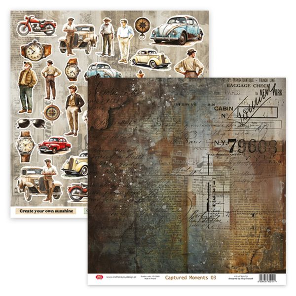 Captured Moments 12x12 Inch Paper Set 250gsm (6sheets) (CPS-CM30-6)