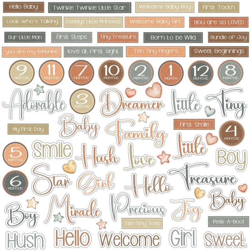 Little Dreamer - Chipboard Set/words