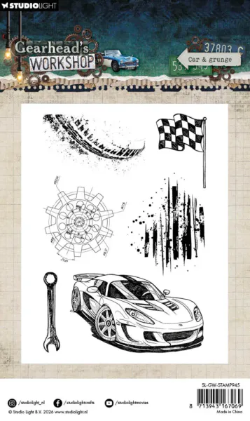 Gearhead's Workshop Clear Stamps Car & Grunge 